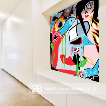 Thumbnail De briljante kleuren zijn niet alleen decoratief, maar dragen bij aan de emotionele kracht en de sfeer van het werk. 